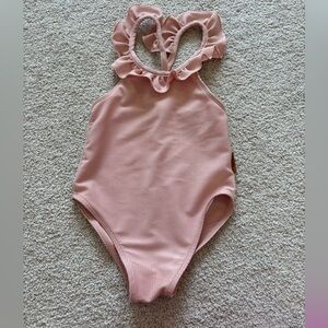 Pink Ruffled Swimsuit 4T NWOT